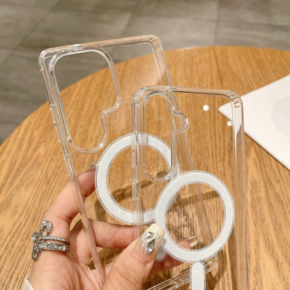 Anti-finger print Transparent Magnetic Phone Case for Samsungs