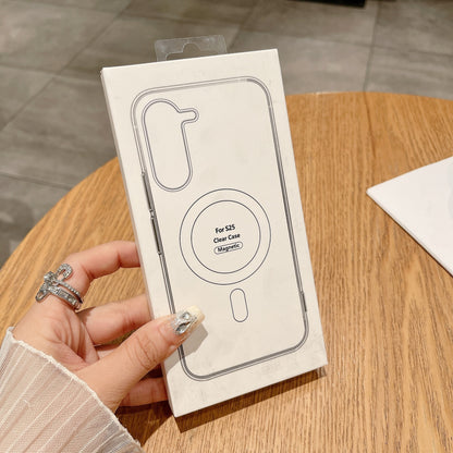Anti-finger print Transparent Magnetic Phone Case for Samsungs